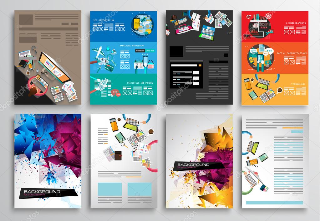Set of Flyer Design, Web Templates