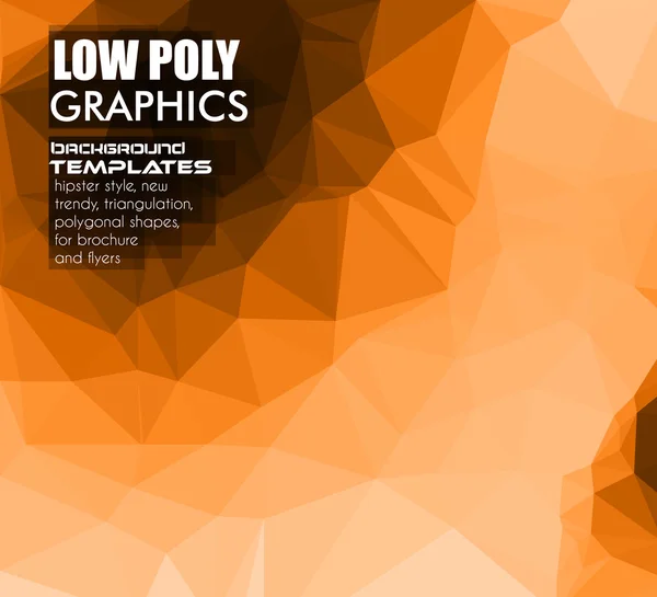 Laag Poly driehoekige achtergrond — Stockvector