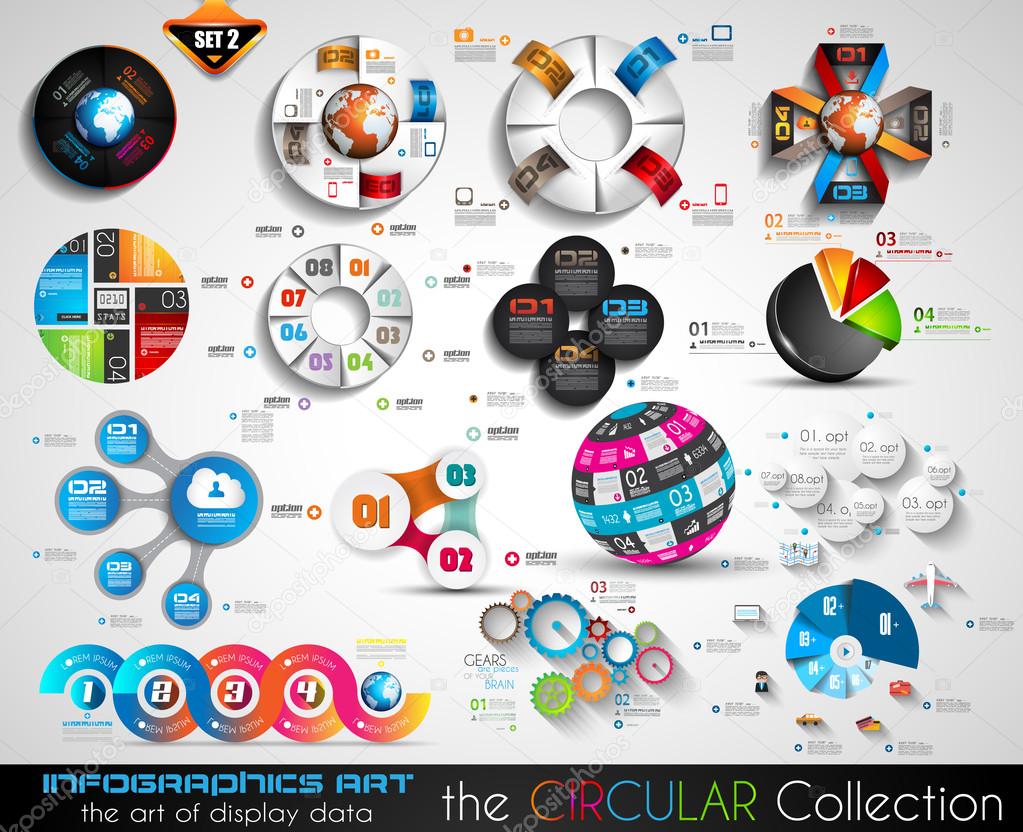 Infographics BIG collection for graphs