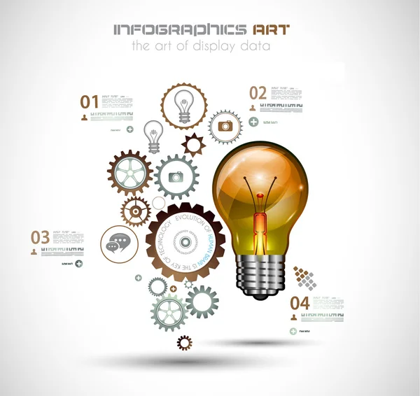 Infographic Layout for Brainstorming Concept — Stock Vector