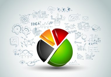 3d renkli pasta ile şablonu