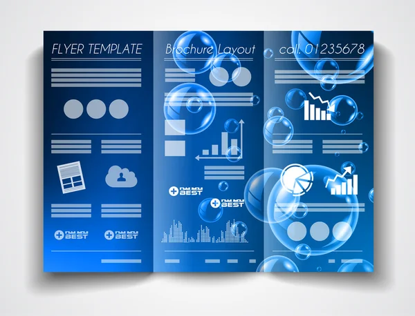 三折小册子模板设计 — 图库矢量图片