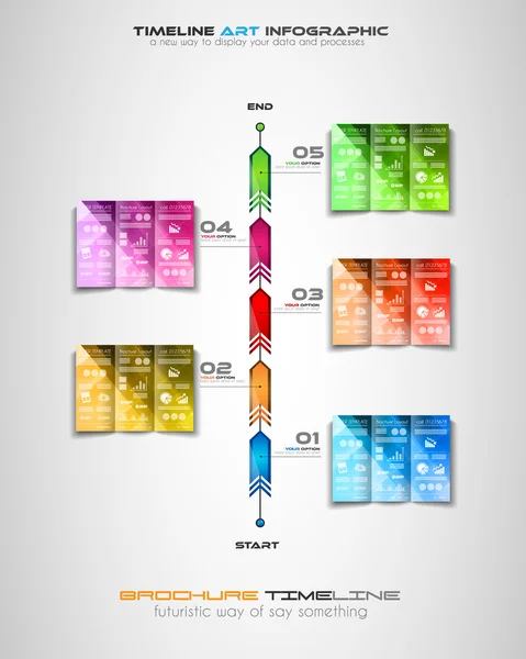 Designelementen voor brochures — Stockvector