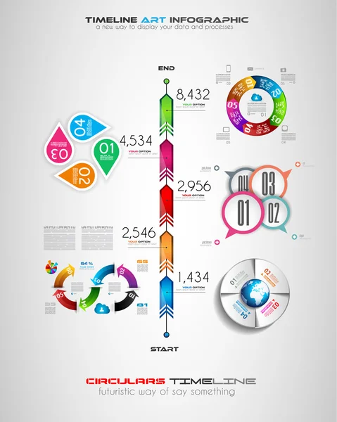 Elementos de diseño para folletos — Vector de stock