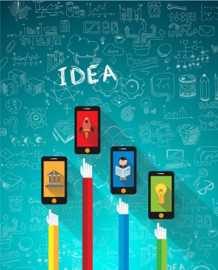 Eller poitings akıllı telefonlar örnekler için