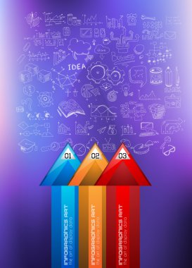 Infographic takım çalışması ve beyin fırtınası