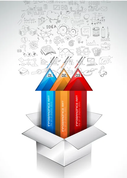 Infographic lay-out voor infocharts — Stockvector