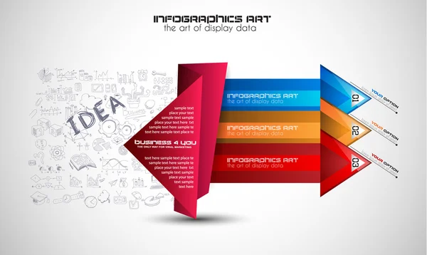 Infographic Layout for infocharts — Stock Vector