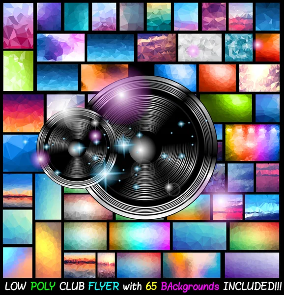 Club Disco Flyer Événement Art pour la musique — Image vectorielle