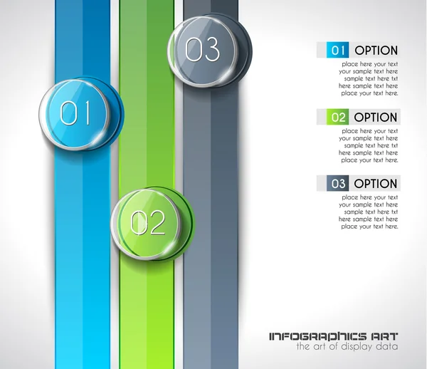 Modelo infográfico abstrato moderno — Vetor de Stock