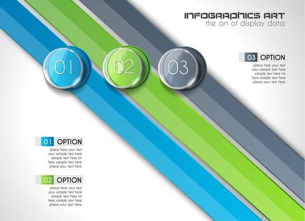 Modelo infográfico abstrato moderno — Vetor de Stock