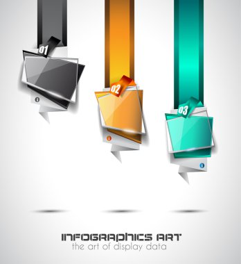 Modern soyut Infographic şablonu