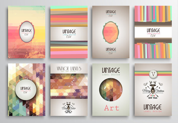 Шаблоны брошюр "Винтажные стили"
