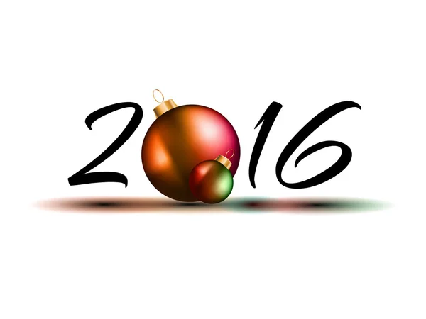 Nieuwjaarsachtergrond 2016 — Stockvector