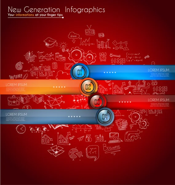 Infographic πρότυπο για τα σύγχρονα δεδομένα — Διανυσματικό Αρχείο