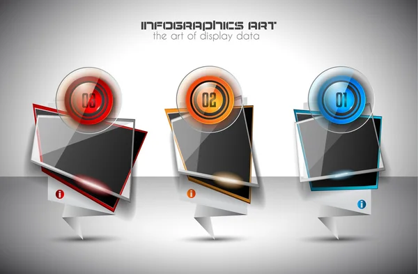 Modello infografico per i dati moderni — Vettoriale Stock