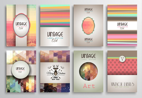 Шаблоны брошюр "Винтажные стили"
