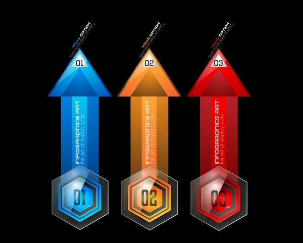 Infografía Plantilla abstracta con múltiples opciones — Archivo Imágenes Vectoriales
