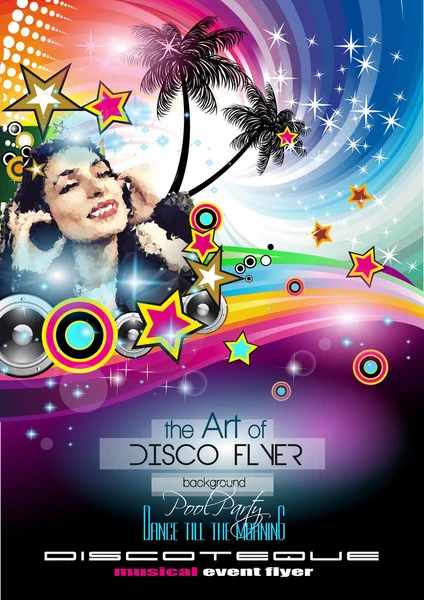 Club discoteca Flyer — Vettoriale Stock