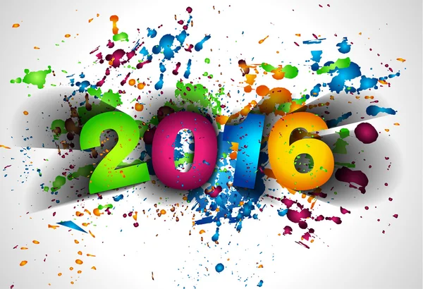 Ευτυχισμένο το νέο έτος φόντο 2016 — Διανυσματικό Αρχείο