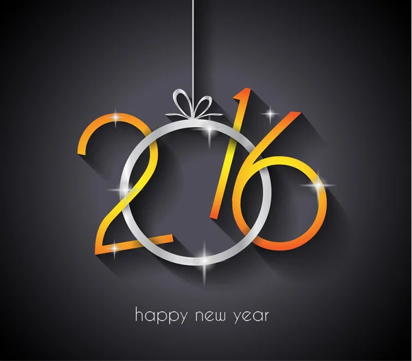2016 Bonne année arrière-plan — Image vectorielle
