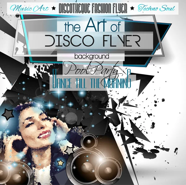 Flyer Club Disco — Image vectorielle