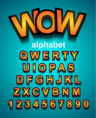 Renkli çizgi film projesi için basit bir yazı