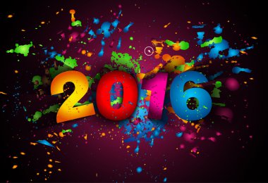 2016 mutlu yeni yıl arka plan