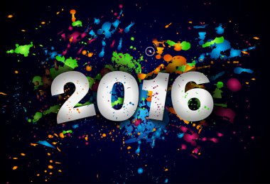 2016 mutlu yeni yıl arka plan