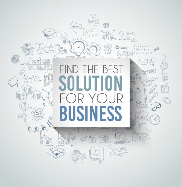 Best Solution for Your Business Slogan clipart