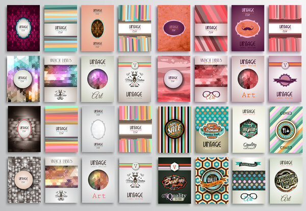 Шаблоны брошюр "Винтажные стили"
