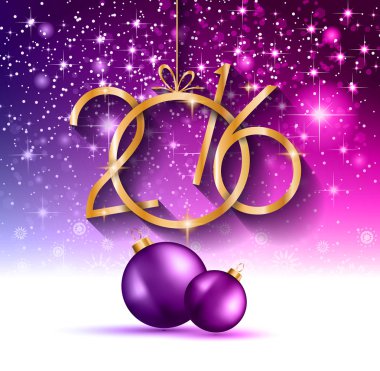 2016 Noel ve mutlu yeni yıl partisi el ilanı