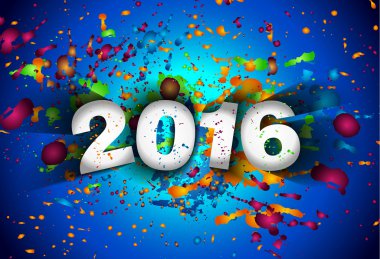 2016 Noel ve mutlu yeni yıl partisi el ilanı