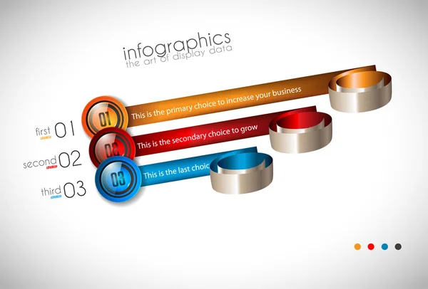 Modelo de design infográfico —  Vetores de Stock