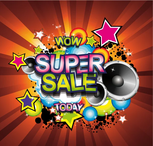 Super Sale Today background — Stock Vector