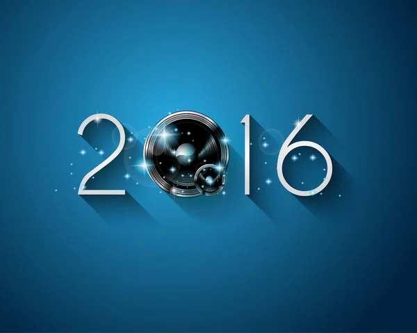 2016 新年快乐背景 — 图库矢量图片