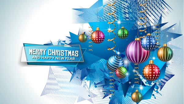 Merry Christmas Seasonal Background — Stockový vektor