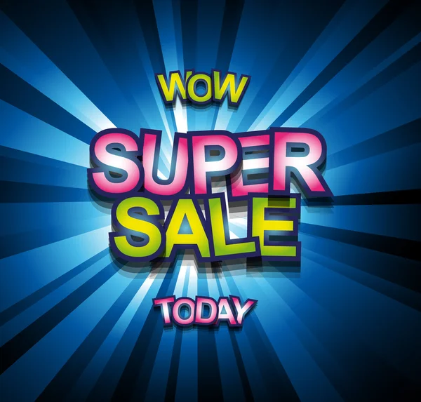 Super-Verkauf heute Hintergrund — Stockvektor