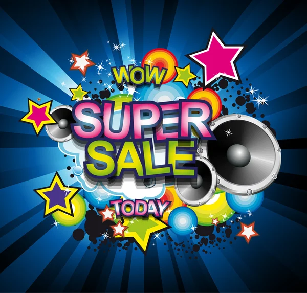 Super Sale Today background — Stock Vector