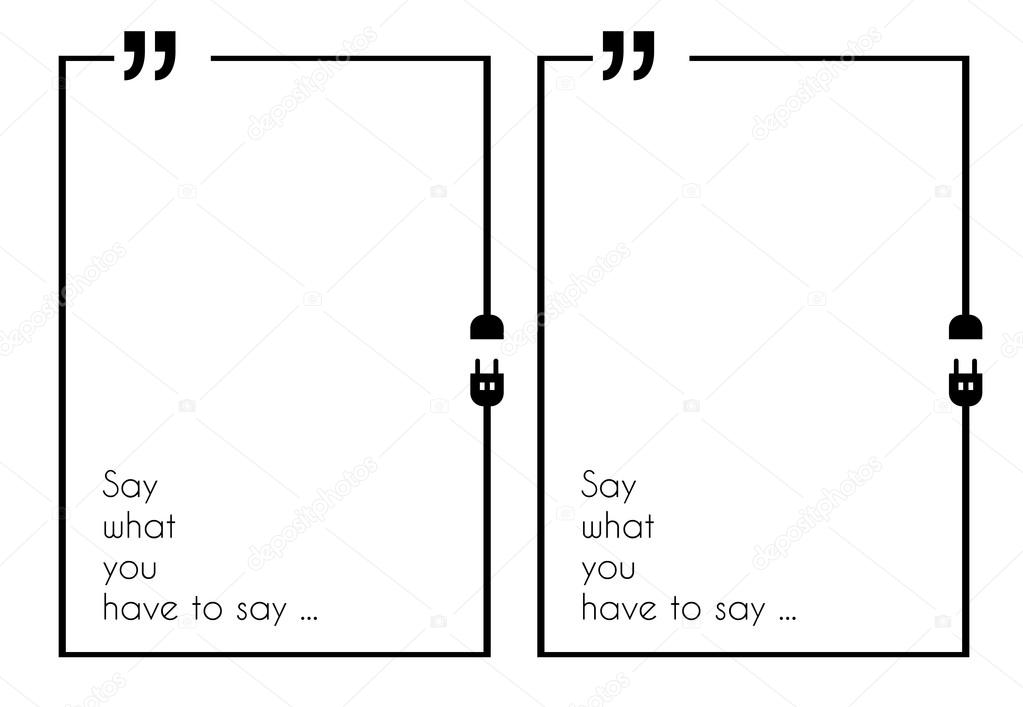 Quotation Mark Frame