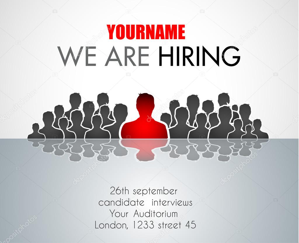 We Are Hiring background