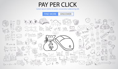 Pay Per Click concept clipart