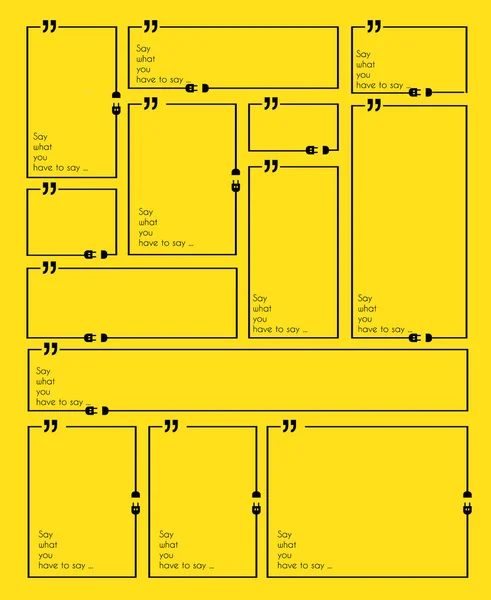 Citação Quadro de marca —  Vetores de Stock