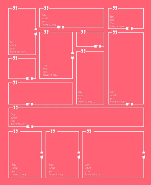 Citação Quadro de marca —  Vetores de Stock