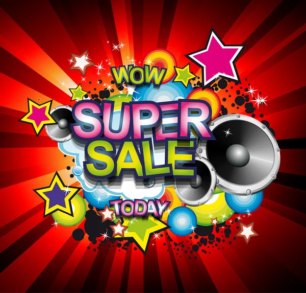 Super Sale Today background — Stok Vektör