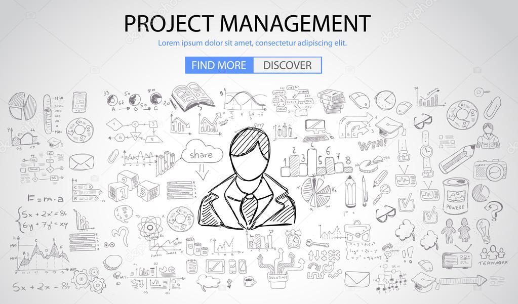 Project Management concept with Doodle