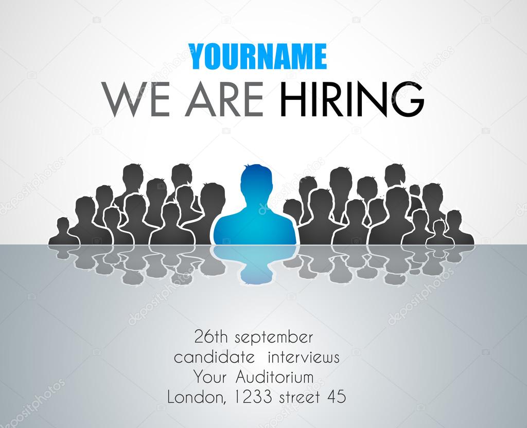 We Are Hiring background Stock Vector by ??DavidArts 89146072