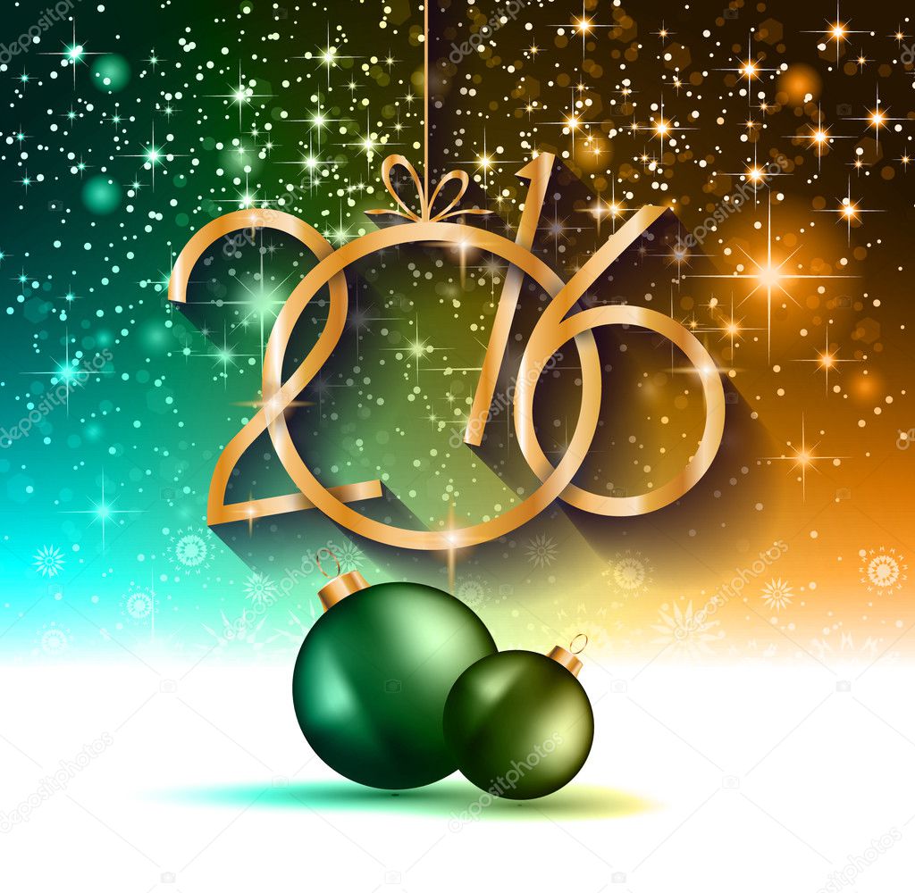2016 Happy New Year  Background