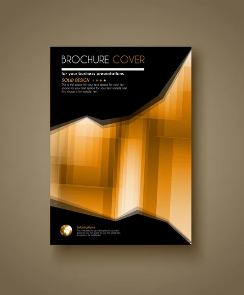 Brochure Template for Business Flyer Cove — Stockový vektor