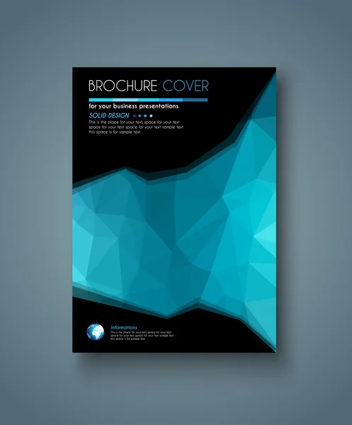 Brochure Template for Business Flyer Cove — Stok Vektör